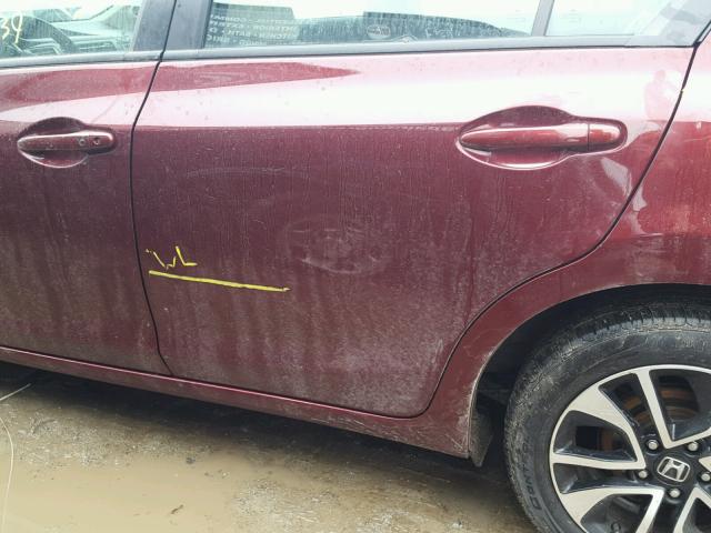 2HGFB2F80EH550610 - 2014 HONDA CIVIC EX მუქწითელი ფოტო 9