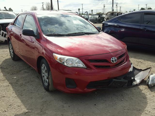 JTDBU4EE0B9141982 - 2011 TOYOTA COROLLA BA RED photo 1