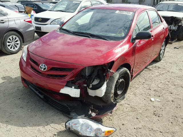 JTDBU4EE0B9141982 - 2011 TOYOTA COROLLA BA RED photo 2