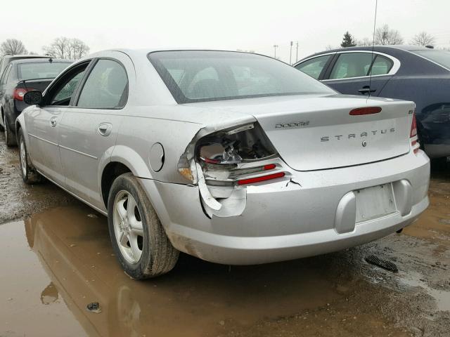 1B3EL46X06N164158 - 2006 DODGE STRATUS SX SILVER photo 3