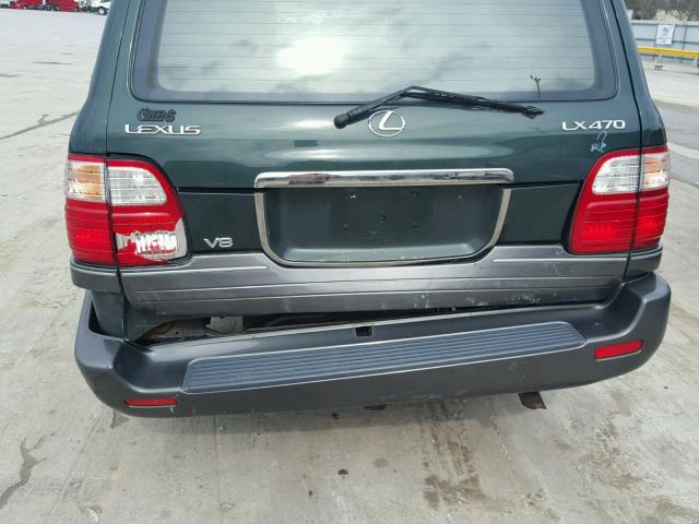 JT6HT00W3W0004199 - 1998 LEXUS LX 470 GREEN photo 9