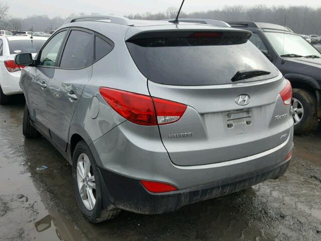 KM8JUCAC3DU729302 - 2013 HYUNDAI TUCSON GLS GRAY photo 3