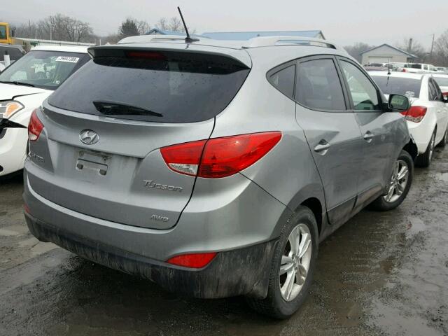 KM8JUCAC3DU729302 - 2013 HYUNDAI TUCSON GLS GRAY photo 4