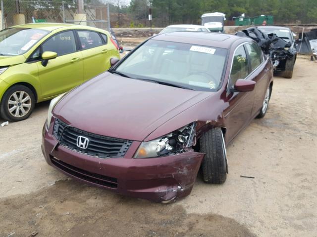 1HGCP26818A101671 - 2008 HONDA ACCORD EXL MAROON photo 2