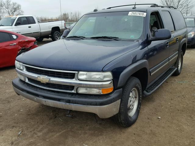 3GNFK16Z24G229885 - 2004 CHEVROLET SUBURBAN K BLUE photo 2