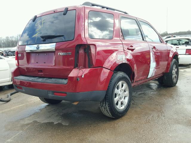 4F2CY0C73AKM08173 - 2010 MAZDA TRIBUTE I BURGUNDY photo 4