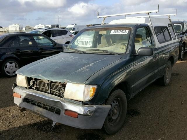 4TANL42N7XZ501207 - 1999 TOYOTA TACOMA GREEN photo 2