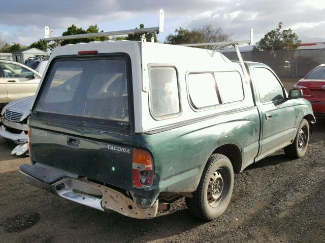 4TANL42N7XZ501207 - 1999 TOYOTA TACOMA GREEN photo 4