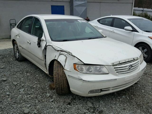 KMHFC46F26A038672 - 2006 HYUNDAI AZERA SE WHITE photo 1