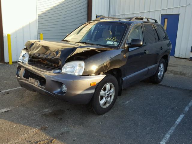 KM8SC13D96U097698 - 2006 HYUNDAI SANTA FE G BLACK photo 2