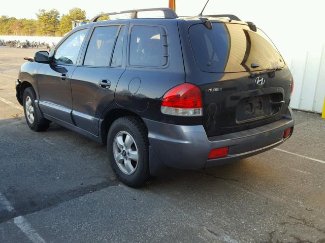 KM8SC13D96U097698 - 2006 HYUNDAI SANTA FE G BLACK photo 3