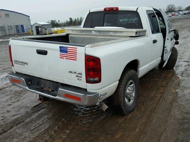 3D7KU28CX4G126512 - 2004 DODGE RAM 2500 S WHITE photo 4