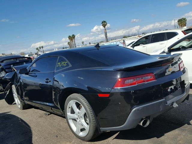 2G1FF1E34F9301332 - 2015 CHEVROLET CAMARO LT BLACK photo 3