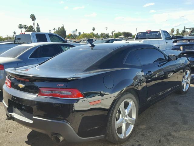 2G1FF1E34F9301332 - 2015 CHEVROLET CAMARO LT BLACK photo 4