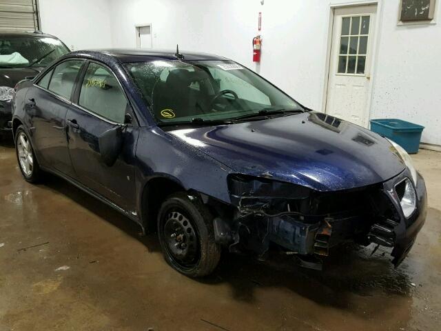 1G2ZG57N384199975 - 2008 PONTIAC G6 BASE BLUE photo 1