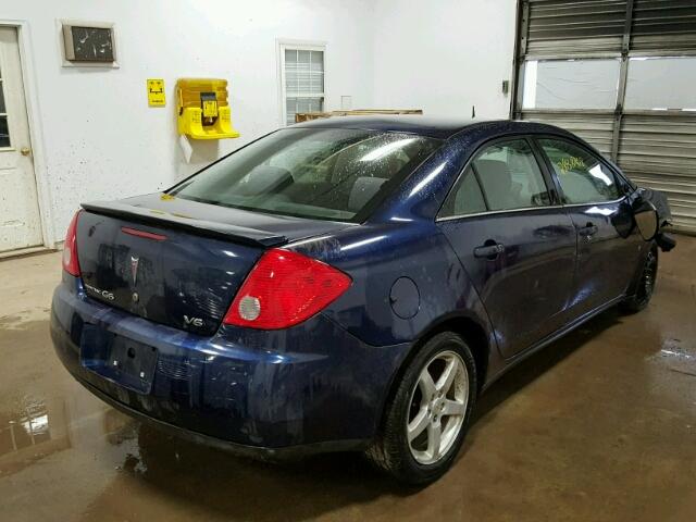 1G2ZG57N384199975 - 2008 PONTIAC G6 BASE BLUE photo 4