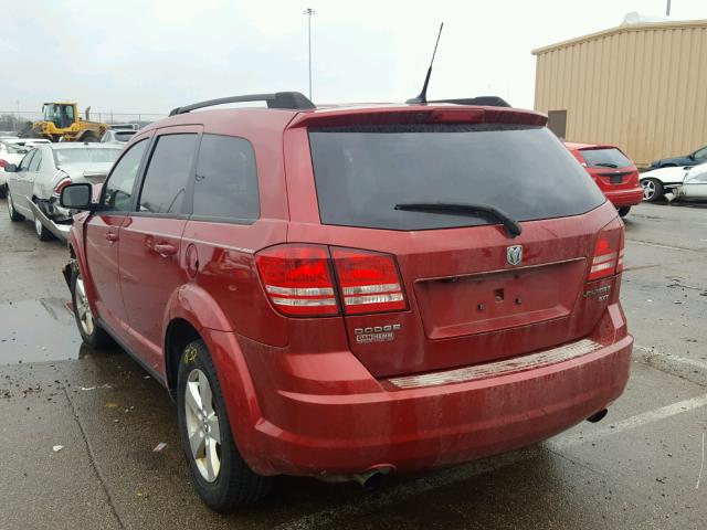 3D4PG5FV1AT138387 - 2010 DODGE JOURNEY SX RED photo 3