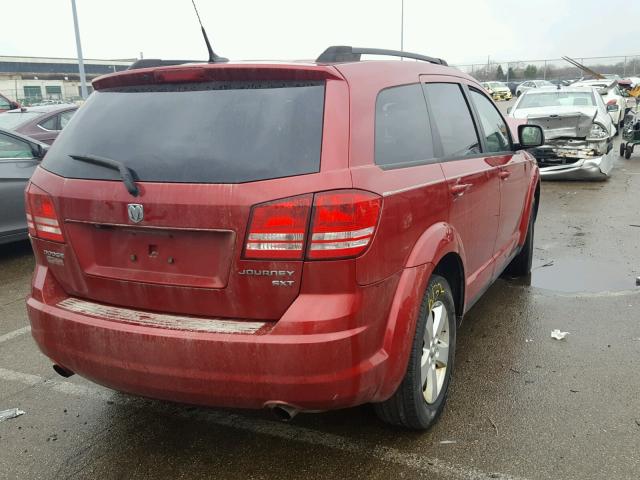 3D4PG5FV1AT138387 - 2010 DODGE JOURNEY SX RED photo 4