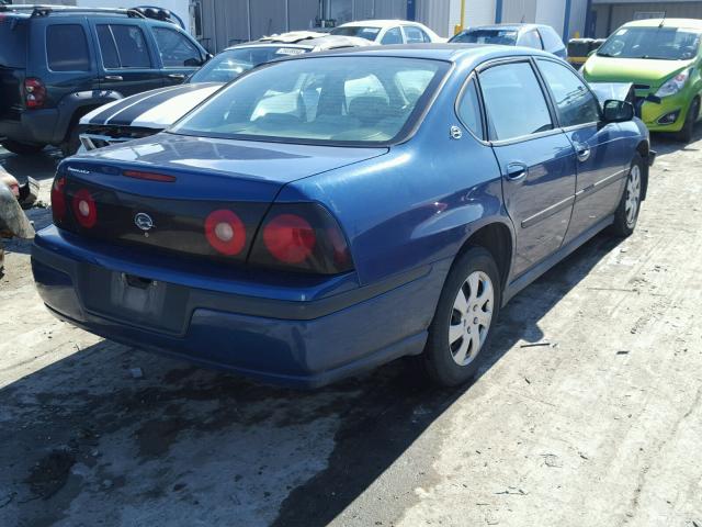2G1WF52E759218893 - 2005 CHEVROLET IMPALA 蓝色 照片 4