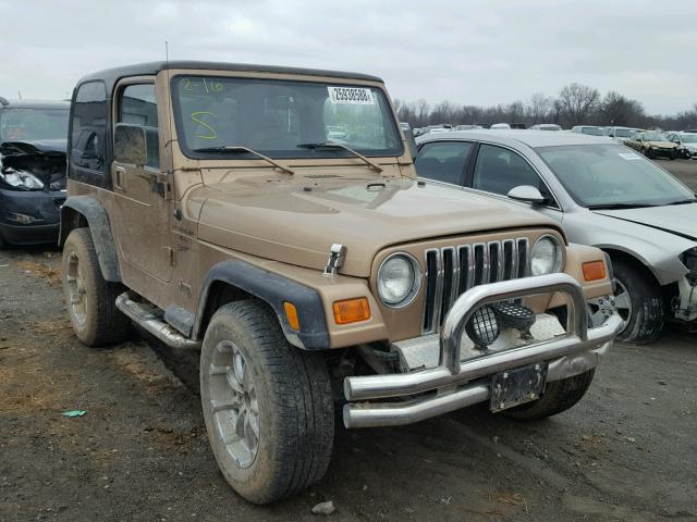 1J4FA49S9YP745541 - 2000 JEEP WRANGLER / BROWN photo 1