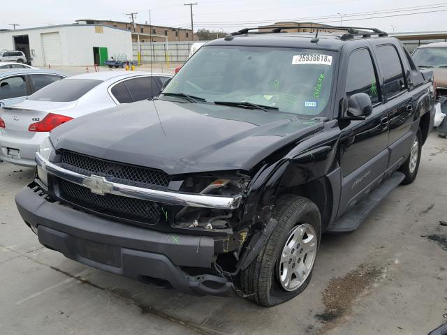 3GNEC12T64G200769 - 2004 CHEVROLET AVALANCHE BLACK photo 2