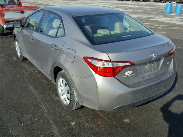 5YFBURHE4GP369185 - 2016 TOYOTA COROLLA L TAN photo 3