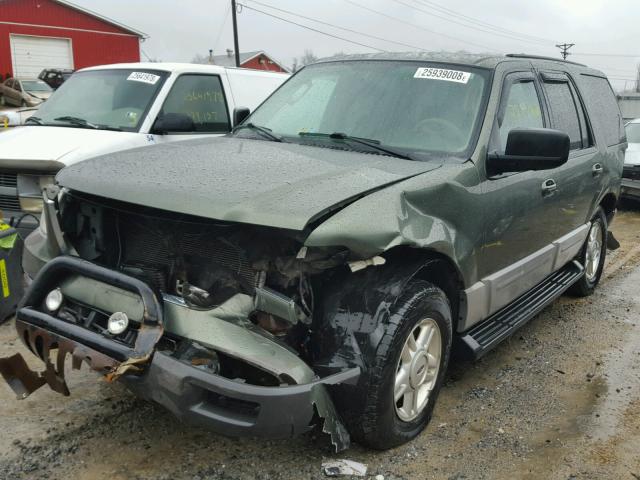 1FMPU16L14LA57477 - 2004 FORD EXPEDITION GREEN photo 2