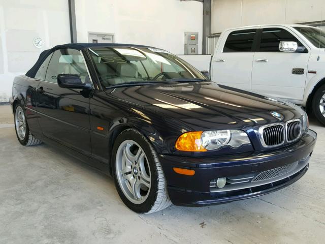 WBABS53421JU81165 - 2001 BMW 330 CI BLUE photo 1