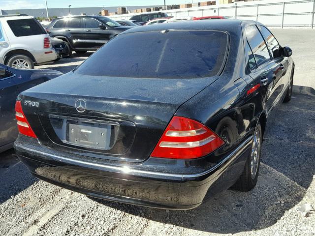 WDBNG75J21A163805 - 2001 MERCEDES-BENZ S 500 BLACK photo 4