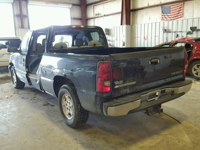 2GCEC19TX31148939 - 2003 CHEVROLET SILVERADO BLACK photo 3