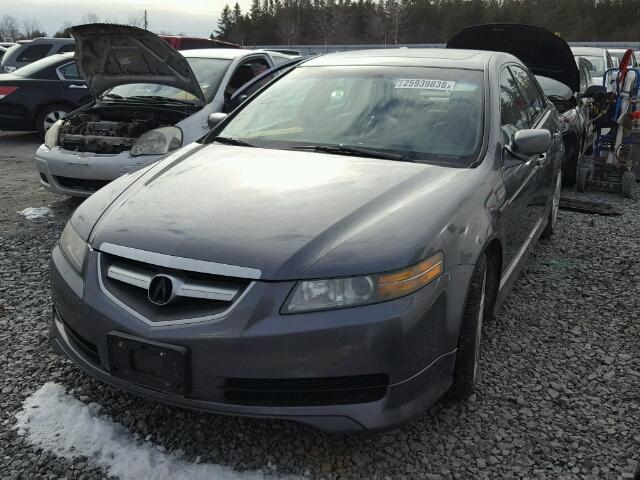 19UUA66295A801345 - 2005 ACURA TL GRAY photo 2