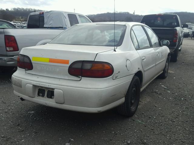 1G1ND52T2XY145916 - 1999 CHEVROLET MALIBU WHITE photo 4