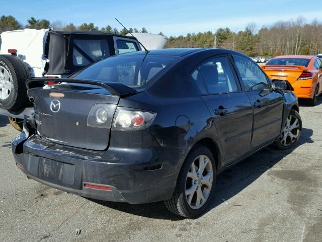 JM1BK32G581113947 - 2008 MAZDA 3 I BLACK photo 4