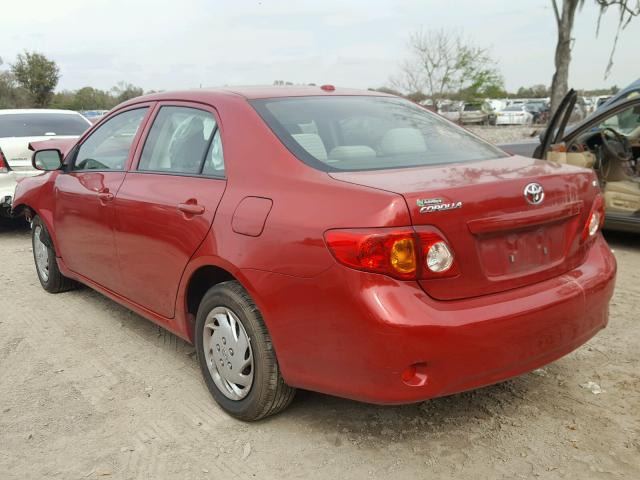 JTDBU4EE8AJ076389 - 2010 TOYOTA COROLLA BA RED photo 3