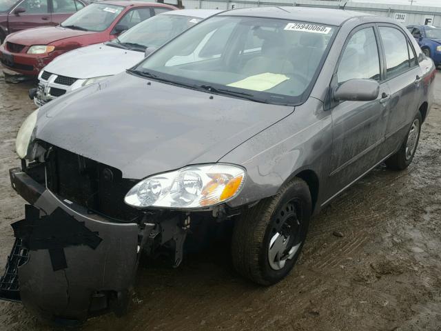 2T1BR32E04C243389 - 2004 TOYOTA COROLLA CE GRAY photo 2