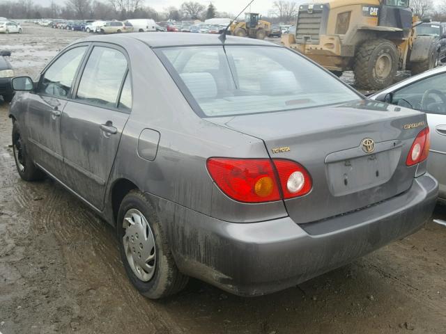 2T1BR32E04C243389 - 2004 TOYOTA COROLLA CE GRAY photo 3