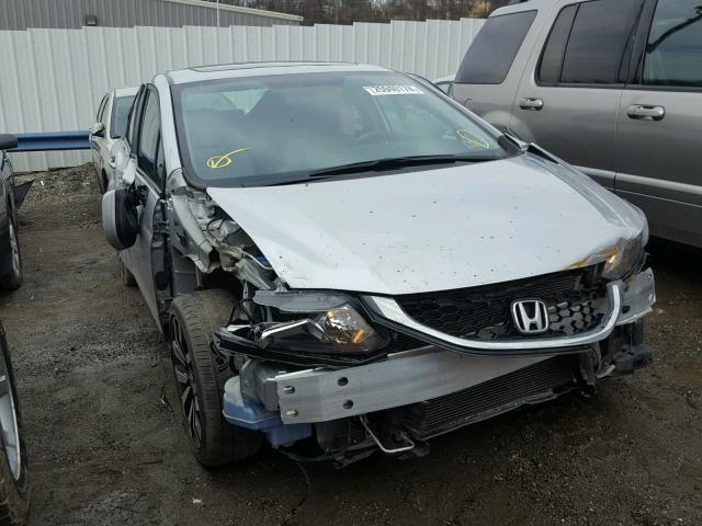 19XFB2F91FE097151 - 2015 HONDA CIVIC EXL SILVER photo 1