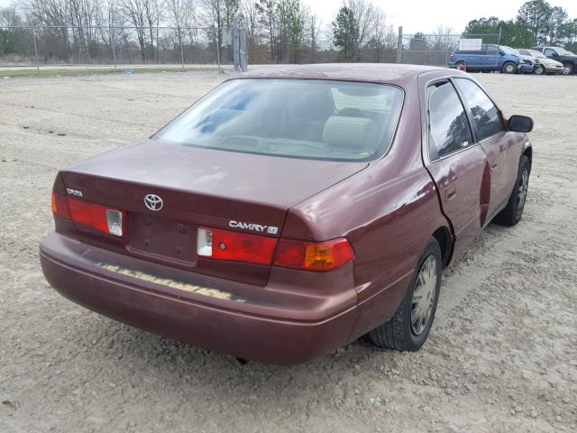 4T1BG22K0YU928535 - 2000 TOYOTA CAMRY CE BURGUNDY photo 4