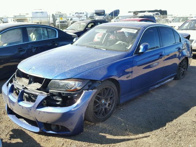 WBAVB73578VF51203 - 2008 BMW 335 I BLUE photo 2