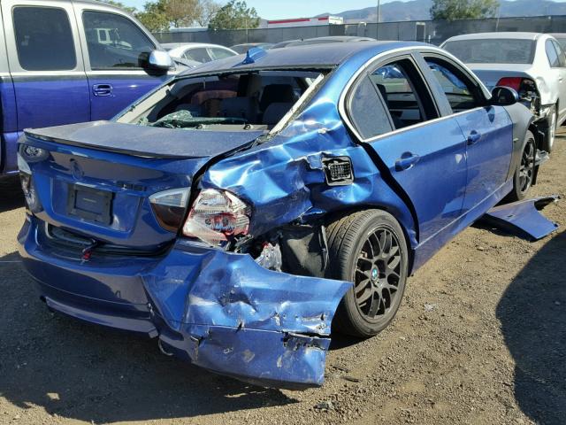 WBAVB73578VF51203 - 2008 BMW 335 I BLUE photo 4