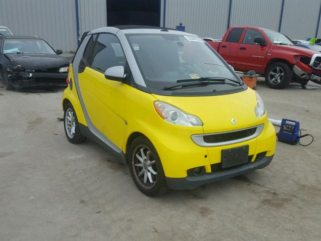 WMEEK31XX8K133069 - 2008 SMART FORTWO PAS 黄色 照片 1