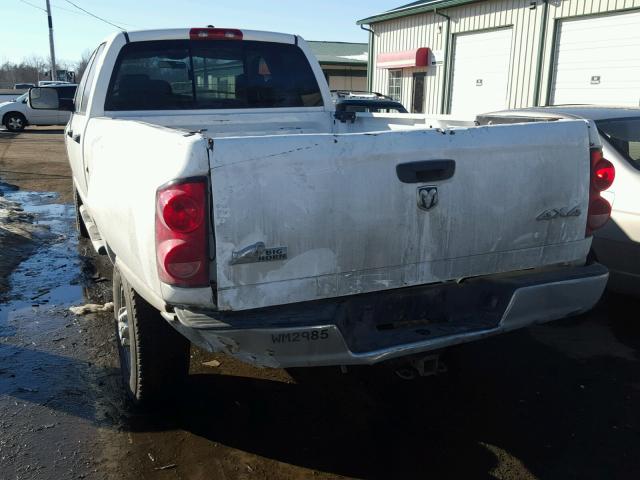 3D7KS28DX8G243365 - 2008 DODGE RAM 2500 S WHITE photo 3