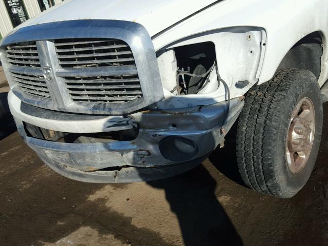 3D7KS28DX8G243365 - 2008 DODGE RAM 2500 S WHITE photo 9
