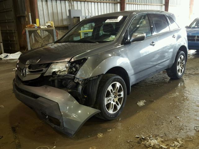 2HNYD28618H548098 - 2008 ACURA MDX TECHNO SILVER photo 2