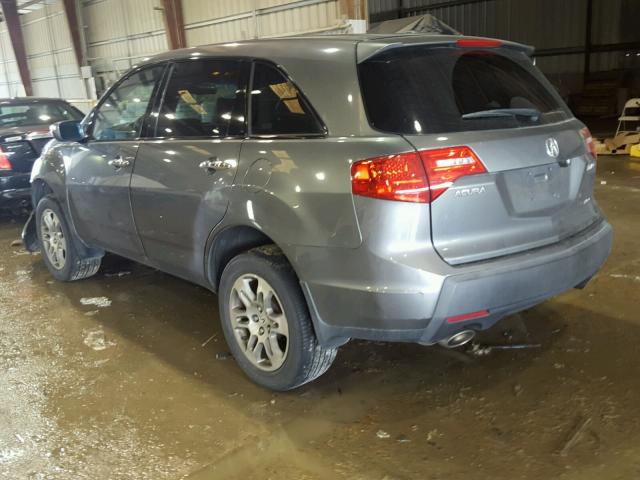 2HNYD28618H548098 - 2008 ACURA MDX TECHNO SILVER photo 3