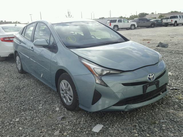 JTDKBRFU4G3023484 - 2016 TOYOTA PRIUS TEAL photo 1