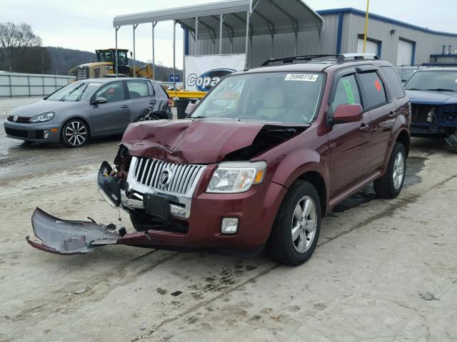 4M2CN8HG8AKJ23415 - 2010 MERCURY MARINER PR MAROON photo 2