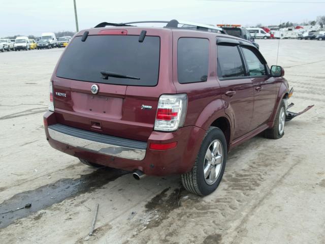 4M2CN8HG8AKJ23415 - 2010 MERCURY MARINER PR MAROON photo 4