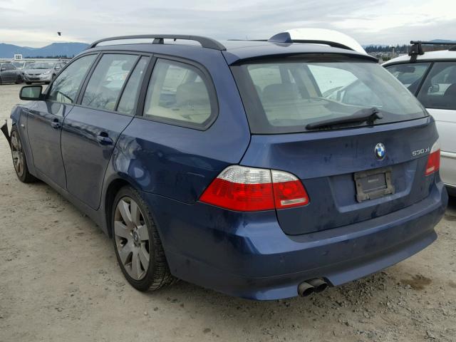 WBANN73546CN03610 - 2006 BMW 530 XIT BLUE photo 3