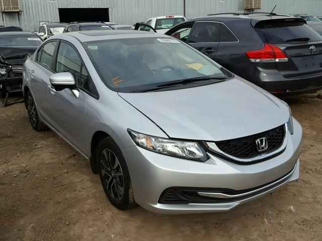 19XFB2F86FE116378 - 2015 HONDA CIVIC EX ვერცხლისფერი ფოტო 1
